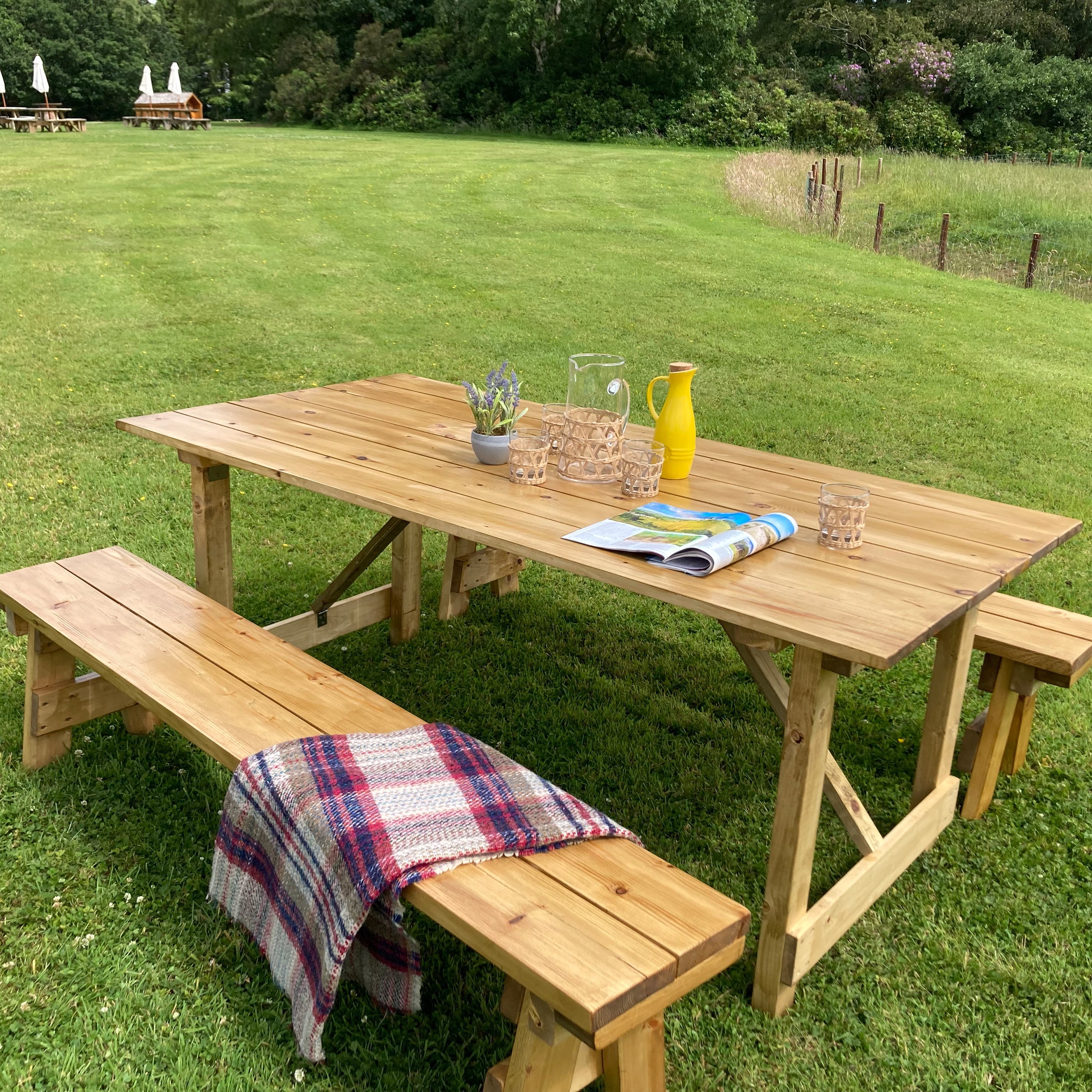 Rustic indoor deals picnic tables